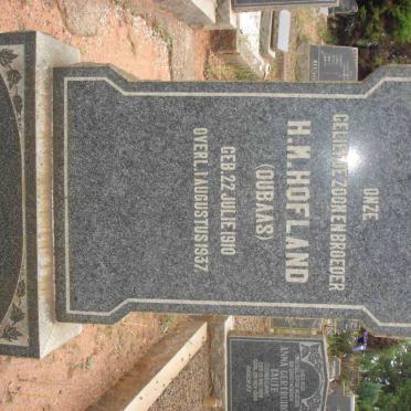 HOFLAND H.M. 1910-1937