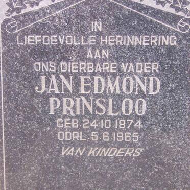 PRINSLOO Jan Edmond 1874-1965