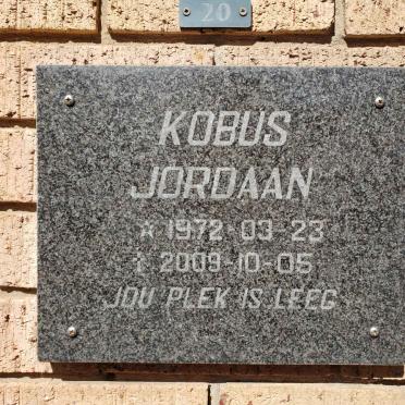 JORDAAN Kobus 1972-2009