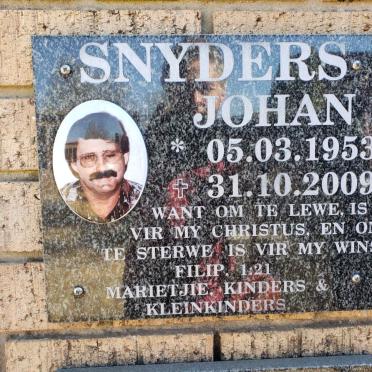 SNYDERS Johan 1953-2009