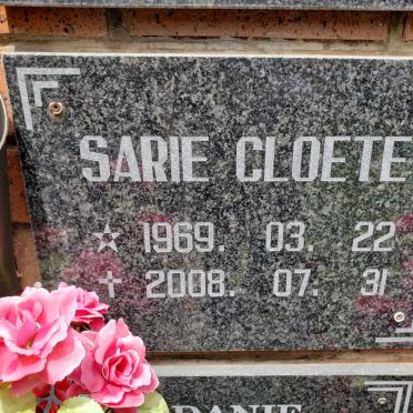 CLOETE Sarie 1969-2008