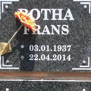 BOTHA Frans 1937-2014