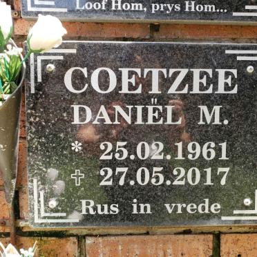 COETZEE Daniel M. 1961-2017