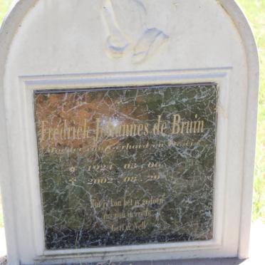 BRUIN Frederick Johannes, de 1921-2002