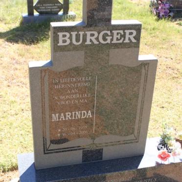 BURGER Marinda 1959-2006