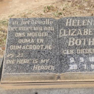 BOTHA Helena Elizabeth nee DIEDERICKS 1895-1979