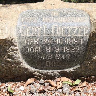 COETZER Gert L. 1890-1962