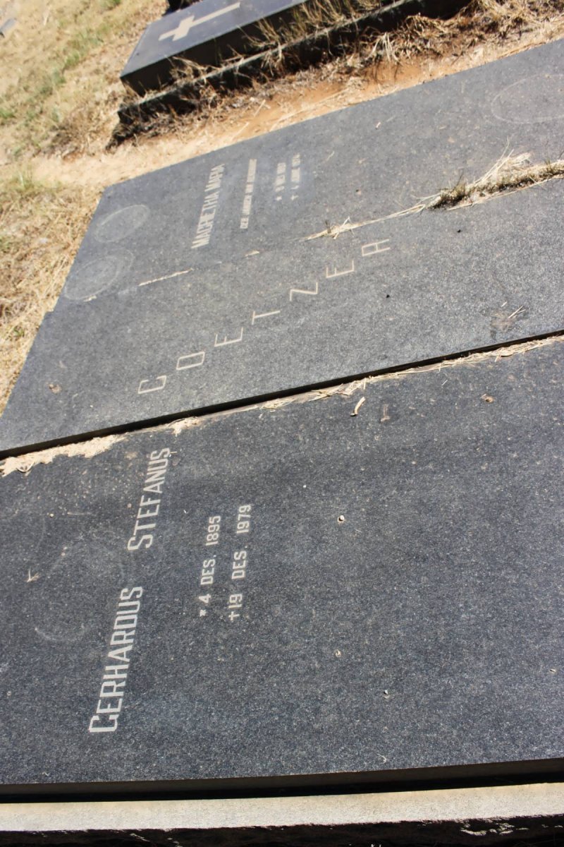 COETZER Gerhardus Stefanus 1895-1979 &amp; Magrietha Maria JANSEN VAN RENSBURG 1897-1974