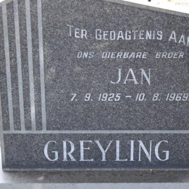 GREYLING Jan 1925-1969