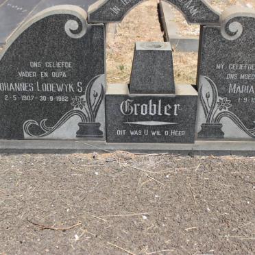 GROBLER Johannes Lodewyk S. 1907-1982 &amp; Maria Susanna 1907-1974