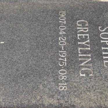 GREYLING Sophie 1907-1975