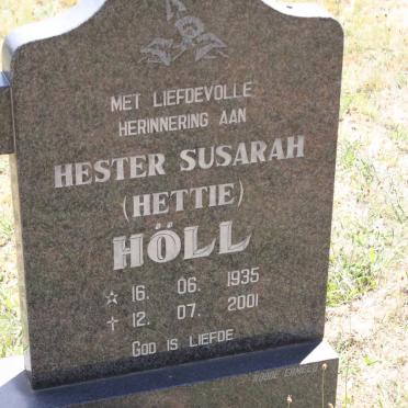 HÖLL Hester Susarah 1935-2001
