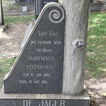 JAGER Marthinus Stephanus, de 1940-1961