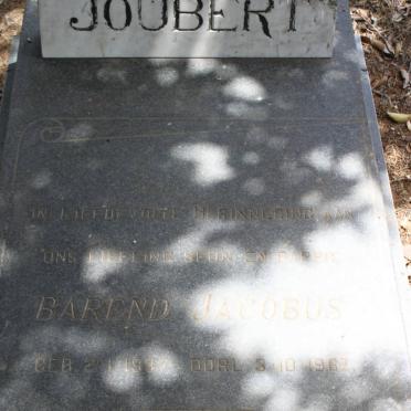 JOUBERT Barend J. 1937-1967