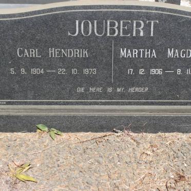 JOUBERT Carl Hendrik 1904-1973 &amp; Martha Magdalena 1906-1986