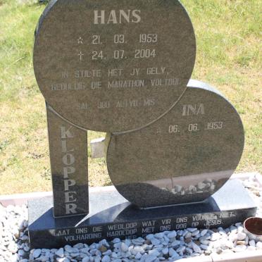 KLOPPER Hans 1953-2004 &amp; Ina 1953-