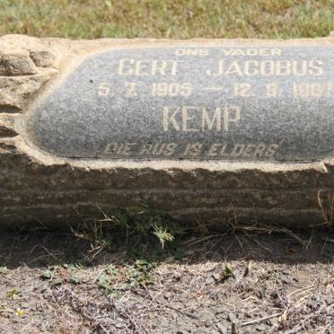 KEMP Gert Jacobus 1905-1967