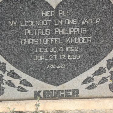 KRUGER Petrus Philippus Christoffel 1892-1956
