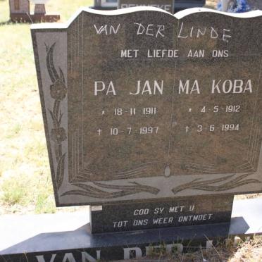 LINDE Jan, van der 1911-1997 &amp; Koba 1912-1994