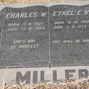 MILLER Charles W. 1907-1994 &amp; Ethel E.V. 1914-1975