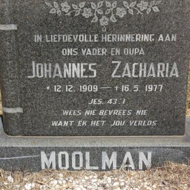 MOOLMAN Johannes Zacharia 1909-1977