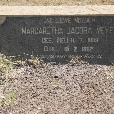 MEYER Margaretha Jacoba geb NEL 1899-1982