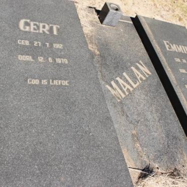 MALAN Gert 1912-1979 &amp; Emmie 1916-2004 