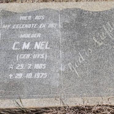 NEL C.M. geb UYS 1885-1975