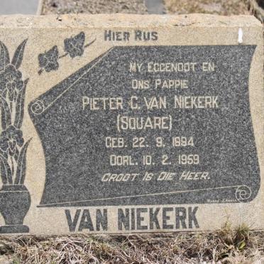 NIEKERK Pieter C., van 1884-1959