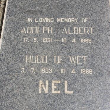 NEL Adolph Albert 1931-1966 :: NEL Hugo de Wet 1933-1966