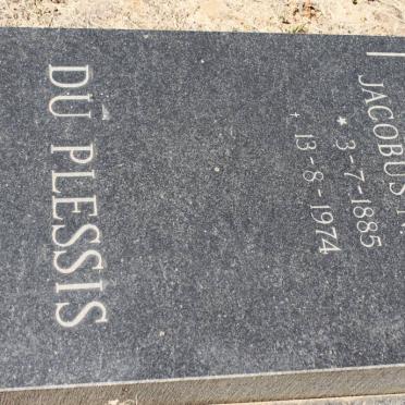 PLESSIS Jacobus N.W.H., du 1885-1974