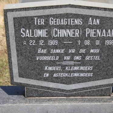 PIENAAR Salomie nee CHINNER 1909-1996