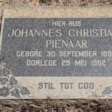 PIENAAR Johannes Christiaan 1893-1962