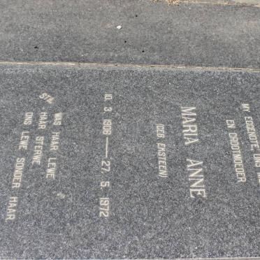 PLEEZ Maria Anne, du nee EKSTEEN 1906-1972