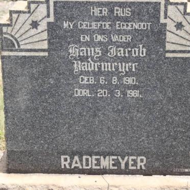 RADEMEYER Hans Jacob 1910-1961