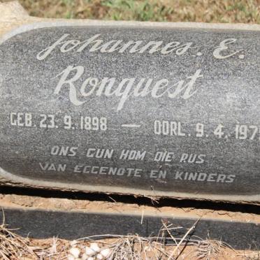 RONQUEST Johannes E. 1898-1975