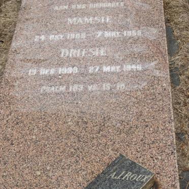 ROUX A.J. 1939-1940 :: ROUX Mamsie 1906-1955