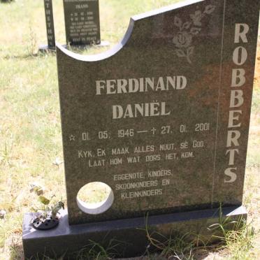 ROBBERTS Ferdinand Daniël 1946-2001