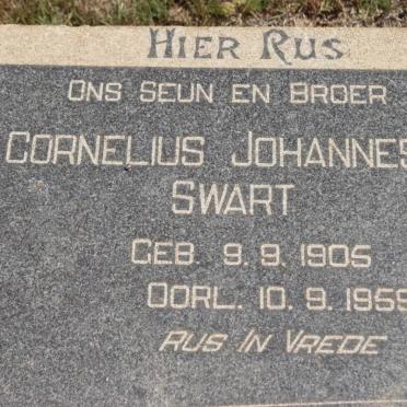 SWART Cornelius Johannes 1905-1959