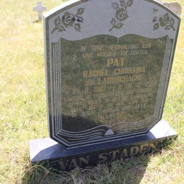 STADEN Rachel Christina, van geb LABUSCHAGNE 1960-2004
