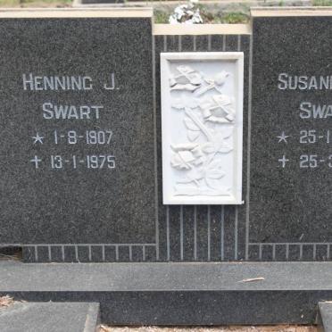 SWART Henning J. 1907-1975 &amp; Susanna E. H. 1906-1975