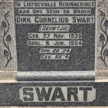 SWART Dirk Cornelius 1935-1954