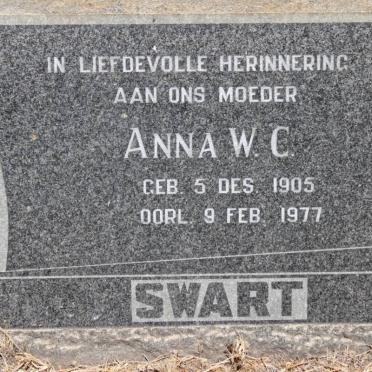 SWART Anna W.C. 1905-1977