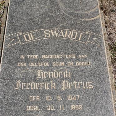 SWARDT Hendrik Frederick Petrus, de 1947-1969