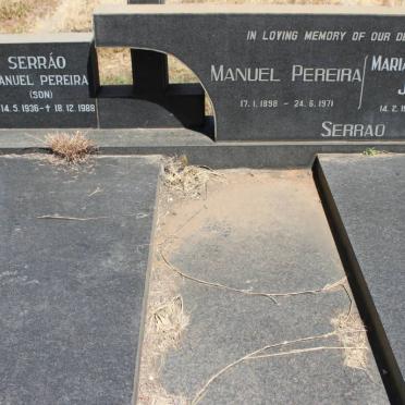 SERRAO Manuel Pereira 1898-1971 &amp; Maria Elizabeth Johanna 1919-1994 :: SERRAO Manual Pereira 1936-1988