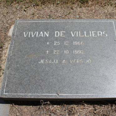 VILLIERS Vivian, de 1966-1992