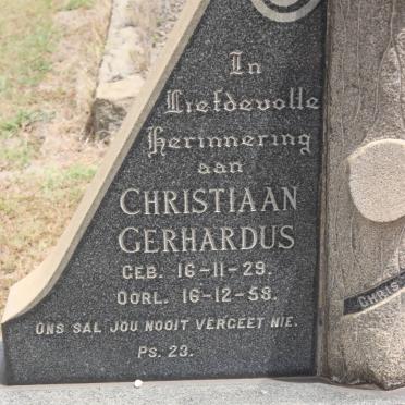 VILJOEN Christiaan Gerhardus 1929-1958