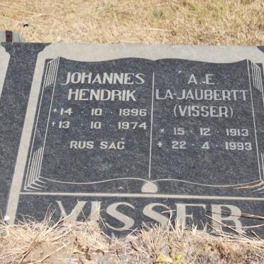 VISSER Johannes Hendrik 1896-1974 &amp; A.E.La Jaubertt VISSER 1913-1993