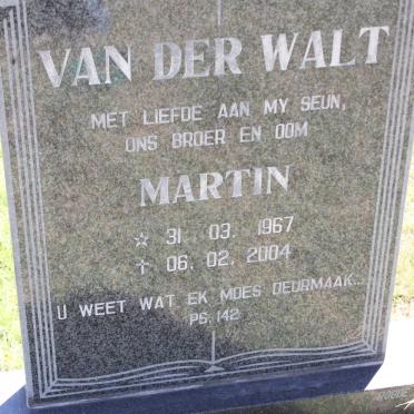 WALT Martin, van der 1967-2004
