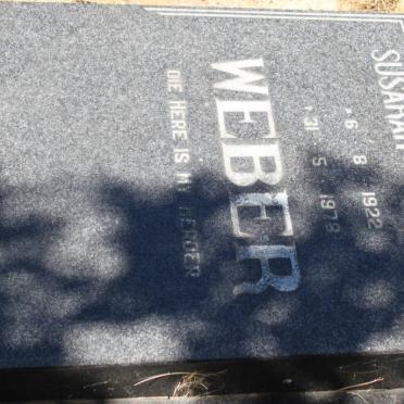 WEBER Susarah Johanna 1922-1978